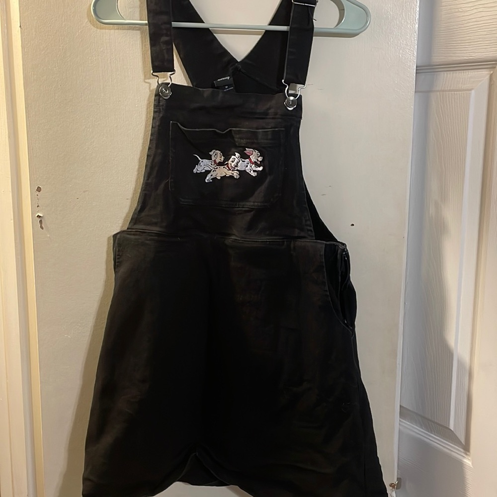 101 Dalmatians Overall Denim Dress Hot Topic